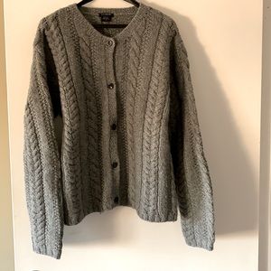 J. Crew Hand knit 100% Wool Cardigan